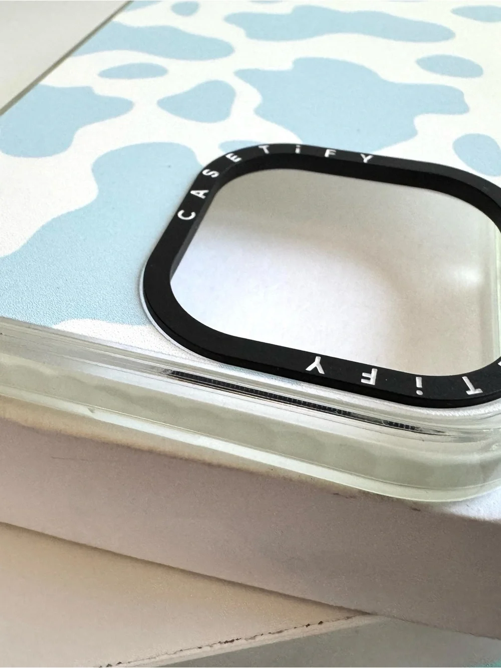 Casetify Blue Cow Print iPhone 15Pro MAX Case